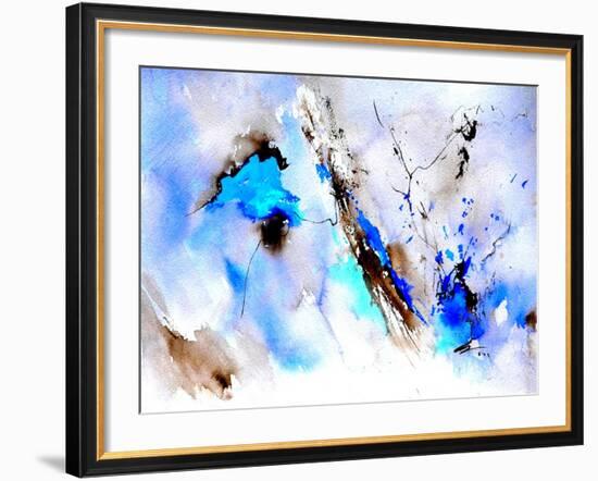 Abstract Blue 236874-Pol Ledent-Framed Art Print