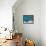 Abstract Blue and Brown I-Alma Levine-Framed Stretched Canvas displayed on a wall