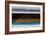 Abstract Blue and Brown Lines-NaxArt-Framed Art Print