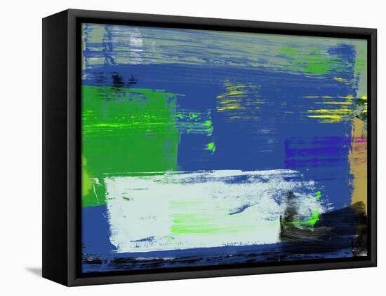Abstract Blue and Green-Alma Levine-Framed Stretched Canvas