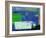 Abstract Blue and Green-Alma Levine-Framed Art Print