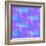 Abstract Blue and Lilac Pattern from Squares-amovita-Framed Art Print