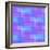 Abstract Blue and Lilac Pattern from Squares-amovita-Framed Art Print