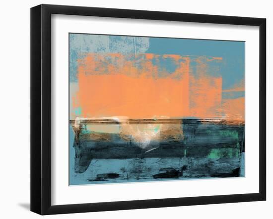 Abstract Blue and Orange I-Alma Levine-Framed Art Print