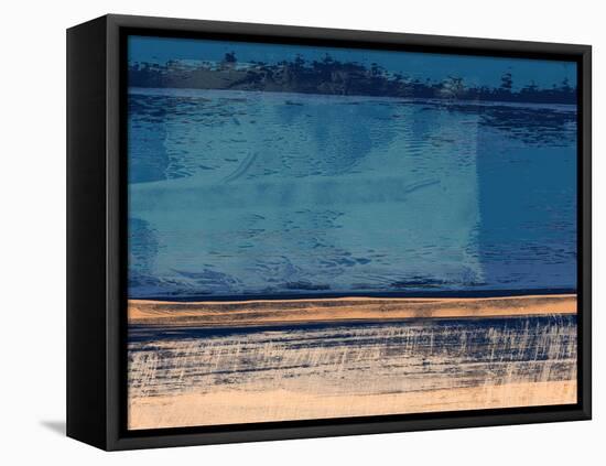 Abstract Blue and Orange-Alma Levine-Framed Stretched Canvas