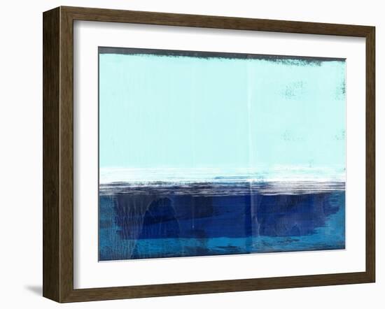 Abstract Blue and Turquoise I-Alma Levine-Framed Art Print