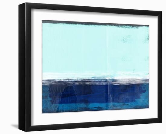 Abstract Blue and Turquoise I-Alma Levine-Framed Art Print