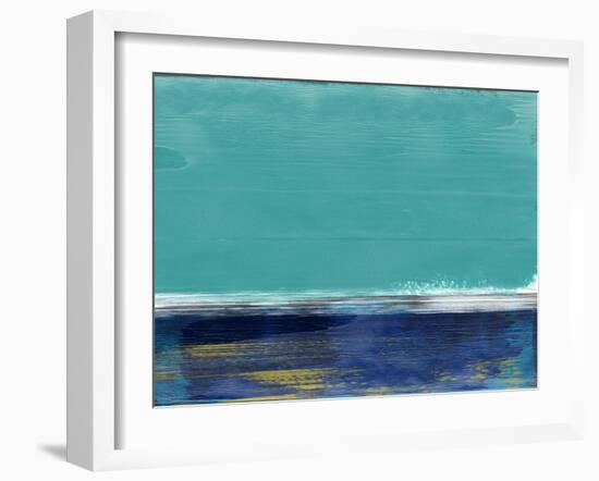 Abstract Blue and Turquoise II-Alma Levine-Framed Art Print