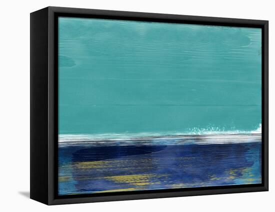 Abstract Blue and Turquoise II-Alma Levine-Framed Stretched Canvas