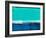 Abstract Blue and Turquoise-Alma Levine-Framed Art Print