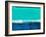 Abstract Blue and Turquoise-Alma Levine-Framed Art Print