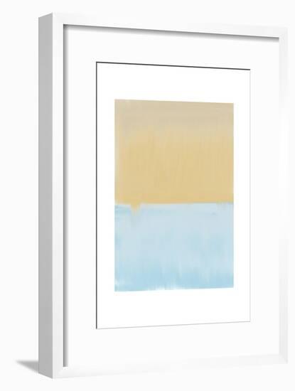 Abstract Blue And Yellow-Leah Straatsma-Framed Art Print