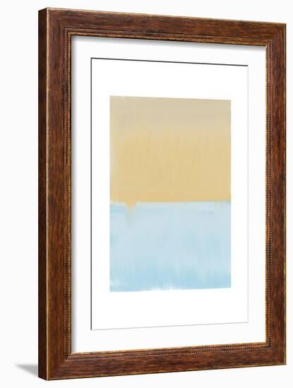 Abstract Blue And Yellow-Leah Straatsma-Framed Art Print