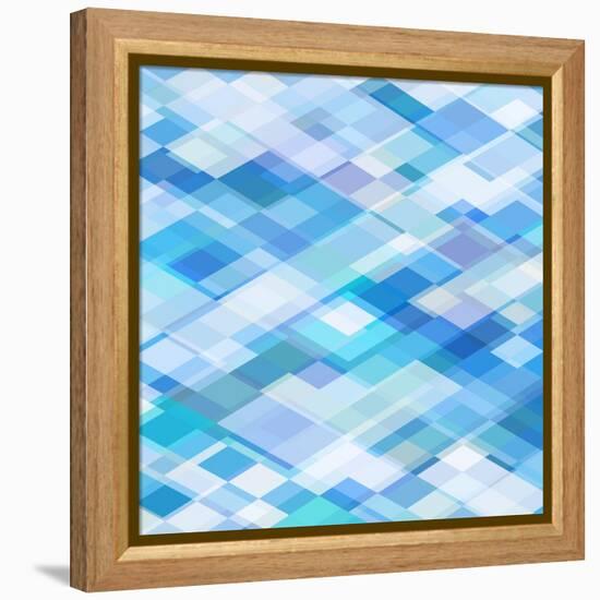 Abstract Blue Background-epic44-Framed Stretched Canvas