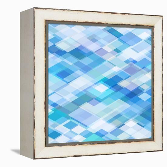 Abstract Blue Background-epic44-Framed Stretched Canvas