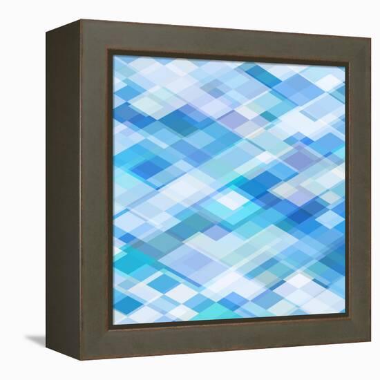 Abstract Blue Background-epic44-Framed Stretched Canvas