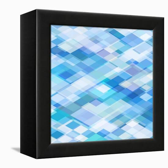 Abstract Blue Background-epic44-Framed Stretched Canvas