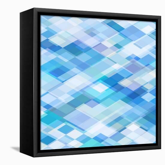 Abstract Blue Background-epic44-Framed Stretched Canvas