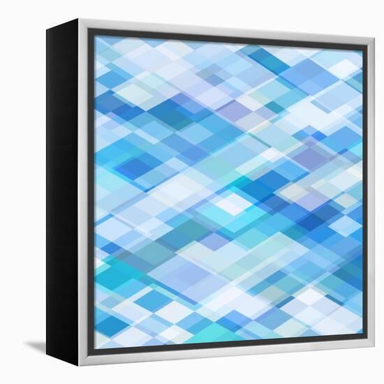 Abstract Blue Background-epic44-Framed Stretched Canvas