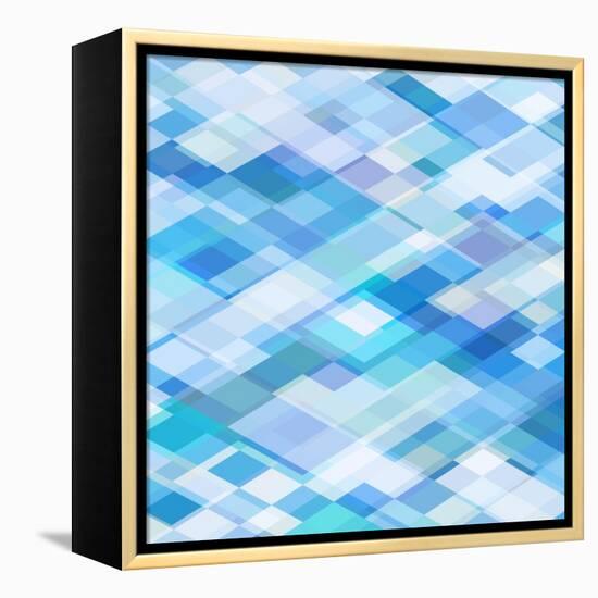 Abstract Blue Background-epic44-Framed Stretched Canvas