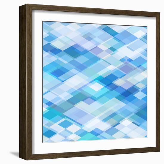 Abstract Blue Background-epic44-Framed Art Print