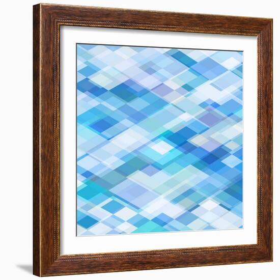 Abstract Blue Background-epic44-Framed Art Print