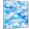 Abstract Blue Background-epic44-Mounted Art Print