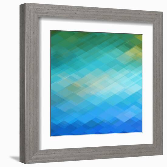 Abstract Blue Background-epic44-Framed Art Print