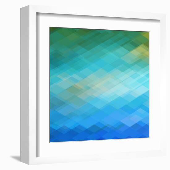 Abstract Blue Background-epic44-Framed Art Print