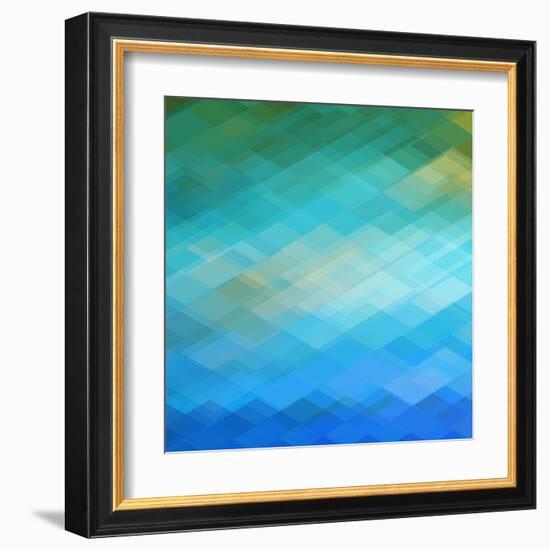 Abstract Blue Background-epic44-Framed Art Print