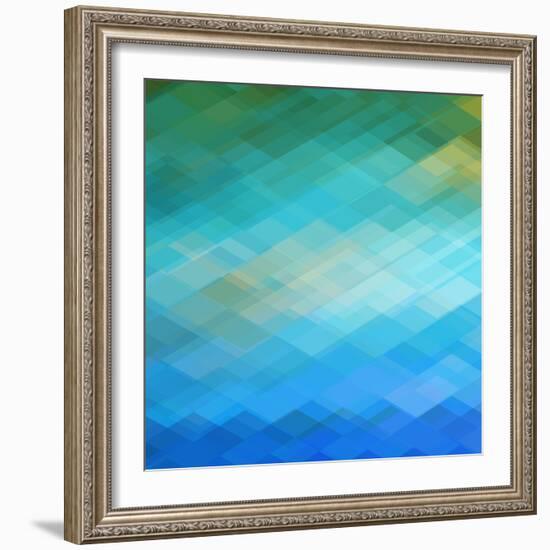 Abstract Blue Background-epic44-Framed Art Print