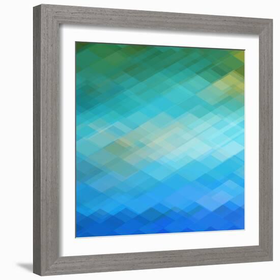 Abstract Blue Background-epic44-Framed Art Print