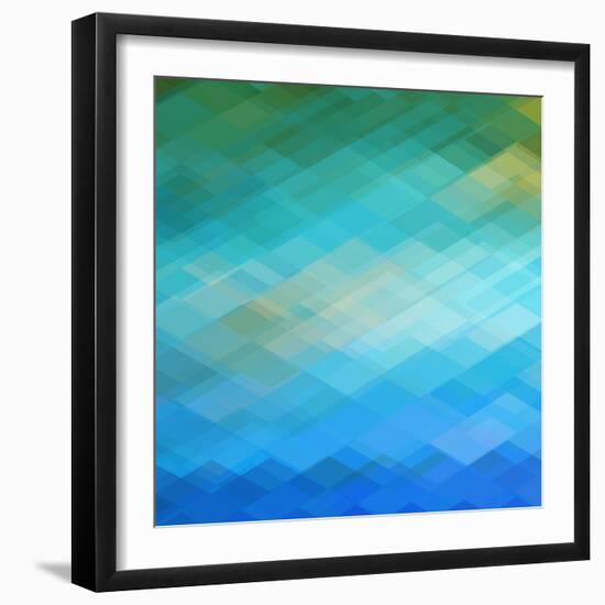 Abstract Blue Background-epic44-Framed Art Print