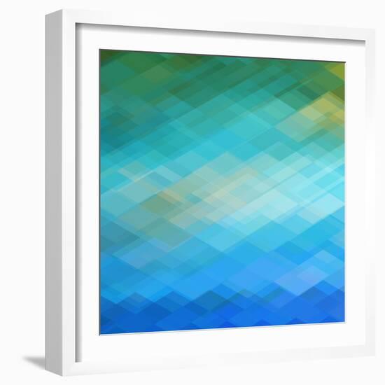 Abstract Blue Background-epic44-Framed Art Print