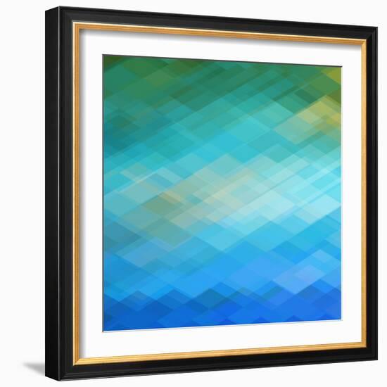 Abstract Blue Background-epic44-Framed Art Print