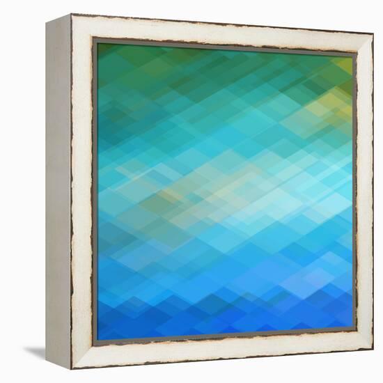 Abstract Blue Background-epic44-Framed Stretched Canvas