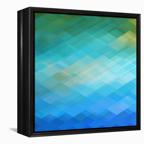 Abstract Blue Background-epic44-Framed Stretched Canvas