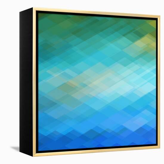 Abstract Blue Background-epic44-Framed Stretched Canvas