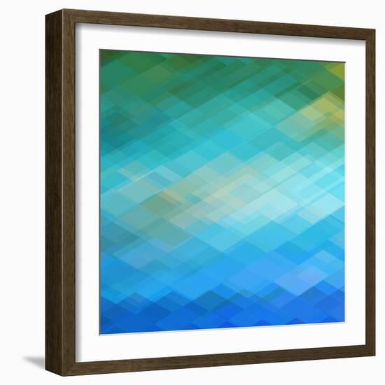 Abstract Blue Background-epic44-Framed Premium Giclee Print