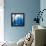 Abstract Blue Background-epic44-Framed Stretched Canvas displayed on a wall