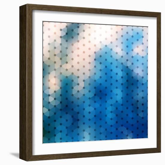 Abstract Blue Background-epic44-Framed Art Print