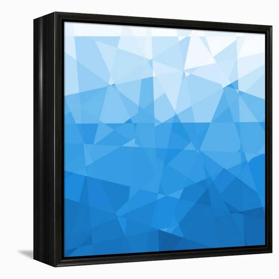 Abstract Blue Background-epic44-Framed Stretched Canvas