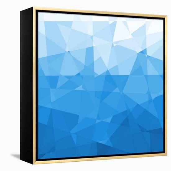 Abstract Blue Background-epic44-Framed Stretched Canvas