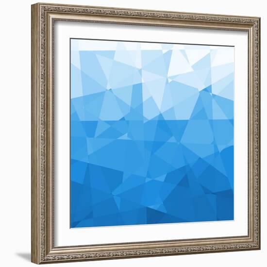 Abstract Blue Background-epic44-Framed Art Print