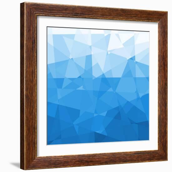 Abstract Blue Background-epic44-Framed Art Print