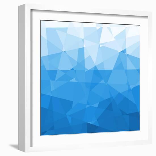 Abstract Blue Background-epic44-Framed Art Print