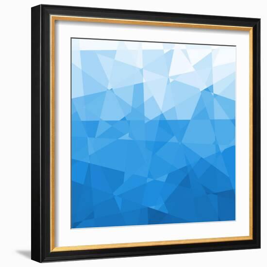 Abstract Blue Background-epic44-Framed Art Print