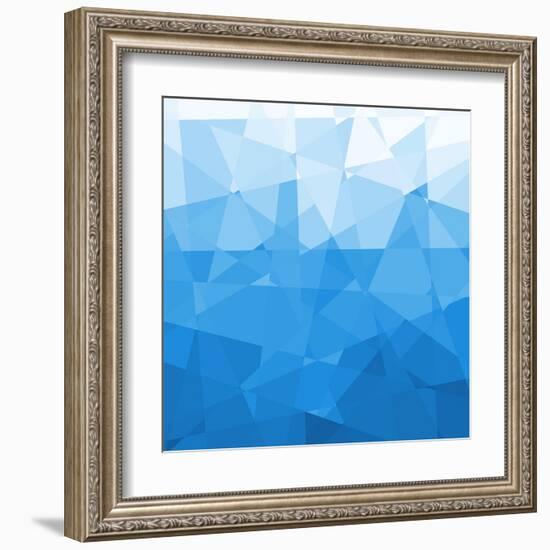 Abstract Blue Background-epic44-Framed Art Print