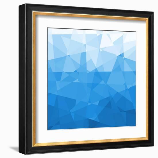 Abstract Blue Background-epic44-Framed Art Print