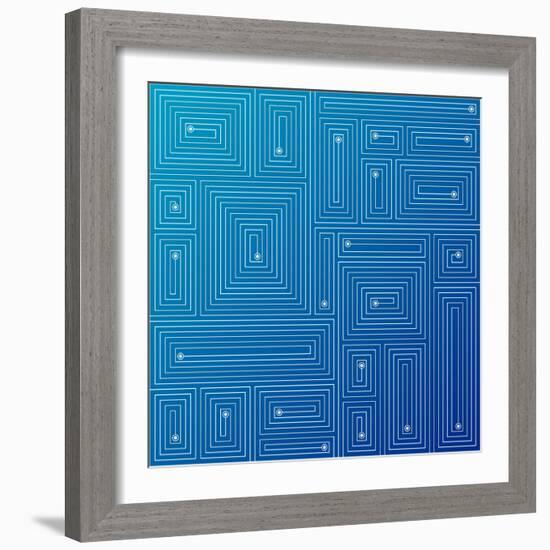 Abstract Blue Background-adistock-Framed Art Print